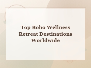 Top Boho Wellness Retreat Destinations Worldwide for Mind, Body, and Soul